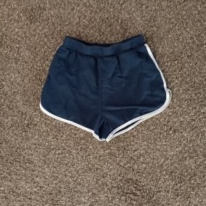 No boundaries, small blue shorts